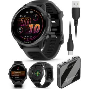 imageGarmin Forerunner 570 47mm Advanced GPS Running ampamp Triathlon Smartwatch AMOLED Display Training ampamp Recovery Amp Yellow Aluminum wTranslucent WhitestoneTurquoise Band w Wearable4U PowerBank BundleSlateBlack PowerBank