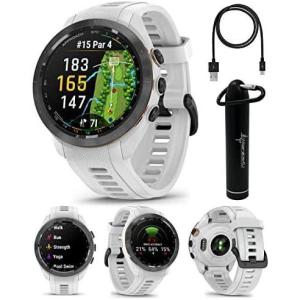 imageWearable4U  Garmin Approach S70 Ceramic 47 mm Golf Smartwatch14quot AMOLED Display Up to 16 Days Battery Life Multisport GPS Premium Watch w 43K Golf maps ampamp Gift BundleWhite Ebank