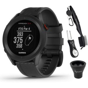imageWearable4U  Garmin Approach S70 Ceramic 47 mm Golf Smartwatch14quot AMOLED Display Up to 16 Days Battery Life Multisport GPS Premium Watch w 43K Golf maps ampamp Gift BundleBlack  AllInOne Golf Tools