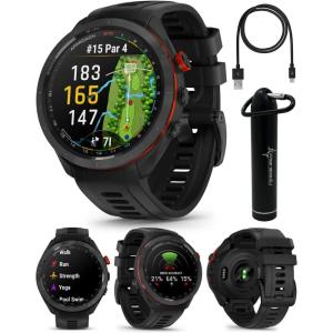 imageWearable4U  Garmin Approach S70 Ceramic 47 mm Golf Smartwatch14quot AMOLED Display Up to 16 Days Battery Life Multisport GPS Premium Watch w 43K Golf maps ampamp Gift BundleBlack Ebank