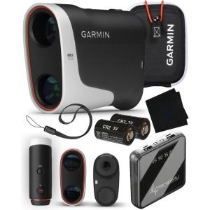 imageWearable4U  Garmin Approach Z30 Golf Laser Range Finder 400 Yards 6X Magnification with Power Bank and CR2 Battery Bundle