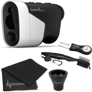 imageWearable4U  Garmin Approach Z82 2020 Release Golf GPS Laser Rangefinder with Included Lens Cloth Carabiner and Ultimate Golf 3 Tools Bundle