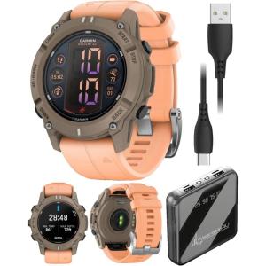 imageWearable4U Garmin Descent G2 WatchStyle Dive Computer Smartwatch Diving Paloma with Shell Pink Band AMOLED Display Diving PowerBank Bundle