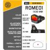 imageSg Sauer ROMEO1 1X30 MM 6 MOA Reflex Red Dot Sigh with Sg Leather Patch Hat Bundle