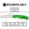 imageSpyderco Atlantic Salt Lightweight Knife with 368quot Corrosion Resistant LC200N Sheepfoot Blade and Durable Black FRN Handle  PlainEdge  C89FPGR