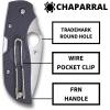 imageSpyderco Chaparral Lightweight Prestige Knife with 280 CTS XHP Steel Blade and Gray Durable FRN Handle  PlainEdge  C152PGYLightweight