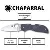 imageSpyderco Chaparral Lightweight Prestige Knife with 280 CTS XHP Steel Blade and Gray Durable FRN Handle  PlainEdge  C152PGYLightweight