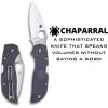 imageSpyderco Chaparral Lightweight Prestige Knife with 280 CTS XHP Steel Blade and Gray Durable FRN Handle  PlainEdge  C152PGYLightweight