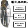 imageSpyderco Chaparral Lightweight Prestige Knife with 280 CTS XHP Steel Blade and Gray Durable FRN Handle  PlainEdge  C152PGYRaffir Noble