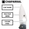 imageSpyderco Chaparral Lightweight Prestige Knife with 280 CTS XHP Steel Blade and Gray Durable FRN Handle  PlainEdge  C152PGYRaffir Noble
