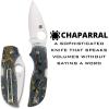imageSpyderco Chaparral Lightweight Prestige Knife with 280 CTS XHP Steel Blade and Gray Durable FRN Handle  PlainEdge  C152PGYRaffir Noble