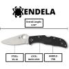 imageSpyderco Endela Lightweight Knife with 341quot VG10 Stainless Steel Blade and Emerson Opener  PlainEdge  C243PGYWPlainEdge
