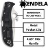 imageSpyderco Endela Lightweight Knife with 341quot VG10 Stainless Steel Blade and Emerson Opener  PlainEdge  C243PGYWPlainedge  Emerson Opener