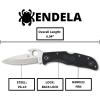 imageSpyderco Endela Lightweight Knife with 341quot VG10 Stainless Steel Blade and Emerson Opener  PlainEdge  C243PGYWPlainedge  Emerson Opener