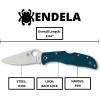 imageSpyderco Endela Lightweight Knife with 341quot VG10 Stainless Steel Blade and Emerson Opener  PlainEdge  C243PGYWPlainedge  K390 Steel