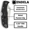 imageSpyderco Endela Lightweight Knife with 341quot VG10 Stainless Steel Blade and Emerson Opener  PlainEdge  C243PGYWSpyderEdge