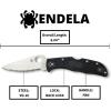 imageSpyderco Endela Lightweight Knife with 341quot VG10 Stainless Steel Blade and Emerson Opener  PlainEdge  C243PGYWSpyderEdge