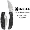 imageSpyderco Endela Wharncliffe Lightweight Knife with VG10 Stainless Steel and FRN Handle  PlainEdge  C243FPWCBKPlainEdge