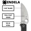imageSpyderco Endela Wharncliffe Lightweight Knife with VG10 Stainless Steel and FRN Handle  PlainEdge  C243FPWCBKPlainEdge