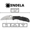 imageSpyderco Endela Wharncliffe Lightweight Knife with VG10 Stainless Steel and FRN Handle  PlainEdge  C243FPWCBKSpyderEdge
