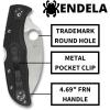 imageSpyderco Endela Wharncliffe Lightweight Knife with VG10 Stainless Steel and FRN Handle  PlainEdge  C243FPWCBKSpyderEdge