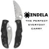 imageSpyderco Endela Wharncliffe Lightweight Knife with VG10 Stainless Steel and FRN Handle  PlainEdge  C243FPWCBKSpyderEdge