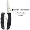 imageSpyderco Endura 4 Folding Pocket Knife with 38quot VG10 Steel Blade and FRN Handle  EDC Knife for Men and Women Perfect for Hunting Tactical Camping Survival Hiking  CombinationEdge  C10PSFGBlack Handle  Emerson Opener