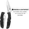 imageSpyderco Endura 4 Folding Pocket Knife with 38quot VG10 Steel Blade and FRN Handle  EDC Knife for Men and Women Perfect for Hunting Tactical Camping Survival Hiking  CombinationEdge  C10PSFGBlack Handle  Stainless Steel Blade
