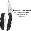 imageSpyderco Endura 4 Folding Pocket Knife with 38quot VG10 Steel Blade and FRN Handle  EDC Knife for Men and Women Perfect for Hunting Tactical Camping Survival Hiking  CombinationEdge  C10PSFGBlack Handle  Stainless Steel Blade