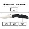 imageSpyderco Endura 4 Folding Pocket Knife with 38quot VG10 Steel Blade and FRN Handle  EDC Knife for Men and Women Perfect for Hunting Tactical Camping Survival Hiking  CombinationEdge  C10PSFGBlack Handle  Emerson Opener