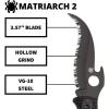 imageSpyderco Matriarch 2 Lightweight Knife with Emerson Opener and 357quot VG10 Steel Reverse S Blade  SpyderEdge  C12SBK2WEmerson Opener  Black Blade