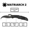 imageSpyderco Matriarch 2 Lightweight Knife with Emerson Opener and 357quot VG10 Steel Reverse S Blade  SpyderEdge  C12SBK2WEmerson Opener  Black Blade