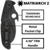 imageSpyderco Matriarch 2 Lightweight Knife with Emerson Opener and 357quot VG10 Steel Reverse S Blade  SpyderEdge  C12SBK2WEmerson Opener  Black Blade