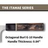 imageSpyderco Murray Carter Premium Kitchen Knives  Highly Refined Signature Japanese Knives for Culinary ProfessionalsItamae  Burl G10