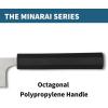 imageSpyderco Murray Carter Premium Kitchen Knives  Highly Refined Signature Japanese Knives for Culinary ProfessionalsMinarai  Black Polypropylene