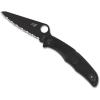 imageSpyderco Pacific Salt 2 Lightweight Knife with 378quot Corrosion Resistant H1 Steel Blade and Black NonSlip FRN HandleBlack Handle  Black Steel Blade