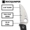 imageSpyderco RockJumper Lightweight Knife with 308quot VG10 Steel Wharncliffe Blade and Black FRN Handle  SpyderEdge  C254SBKSpyderEdge