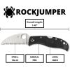 imageSpyderco RockJumper Lightweight Knife with 308quot VG10 Steel Wharncliffe Blade and Black FRN Handle  SpyderEdge  C254SBKSpyderEdge