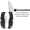 imageSpyderco RockJumper Lightweight Knife with 308quot VG10 Steel Wharncliffe Blade and Black FRN Handle  SpyderEdge  C254SBKSpyderEdge