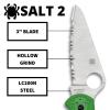 imageSpyderco Salt 2 Knife with LC200N Steel Blade and Lightweight FRN Green Handle  SpyderEdge  C88FSGR2