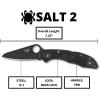imageSpyderco Salt 2 Wharncliffe Knife with 29quot H1 UltraCorrosion Resistant Steel Blade and Lightweight Yellow FRN Handle  SpyderEdge  C88SWCYL2Black