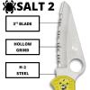 imageSpyderco Salt 2 Wharncliffe Knife with 29quot H1 UltraCorrosion Resistant Steel Blade and Lightweight Yellow FRN Handle  SpyderEdge  C88SWCYL2Yellow