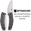 imageSpyderco Spydiechef Premium Chef Knife with 332quot LC200N UltraCorrosionResistant Steel Blade and Titanium Handle  PlainEdge  C211TIP
