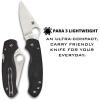 imageSpyderco para 3 Lightweight Signature Folding Utility Pocket Knife with 292quot Stainless Steel Blade and FRN Handle  Everyday Carry  PlainEdge  C223PBK
