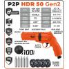 imageUmarex T4E P2P HDR 50 GEN 2 Self ampamp Home Defense Less Lethal 50 Cal Paintball Pistol Orange Limited Edition with 5X Mag 50 Cal 5x12 g CO2 Tanks and Pack of 100x 50 Cal Black Rubber Balls Bundle