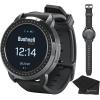 imageWearable4U  Bushnell iON Elite Black Golf GPS Watch with Lens Cleaning Cloth BundleiON Elite Black