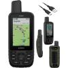 imageWearable4U  Garmin GPSMAP 67 Rugged Hiking Handheld Expanded GNSS Support 3in Display with Power Pack BundleEBank w CarWall Chargers