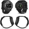 imageWearable4U  Garmin Instinct Crossover Solar Rugged Hybrid Smartwatch Analog Hands and Digital Display 127 in Tidal Blue with EBank BundleBlack