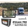 imageWearable4U  Garmin RV 795 GPS Navigator Large EasytoRead 7 Custom RV Routing HighResolution Birdseye Satellite Imagery with Power Pack Bundle7in