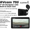 imageWearable4U  Garmin RV 795 GPS Navigator Large EasytoRead 7 Custom RV Routing HighResolution Birdseye Satellite Imagery with Power Pack Bundle7in